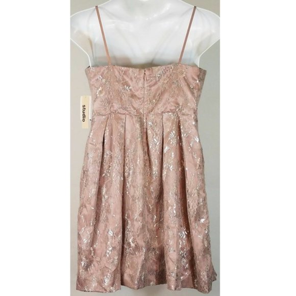 Jill Stuart Studio Sweetheart Ruched Dress Size 14 - Picture 6 of 7